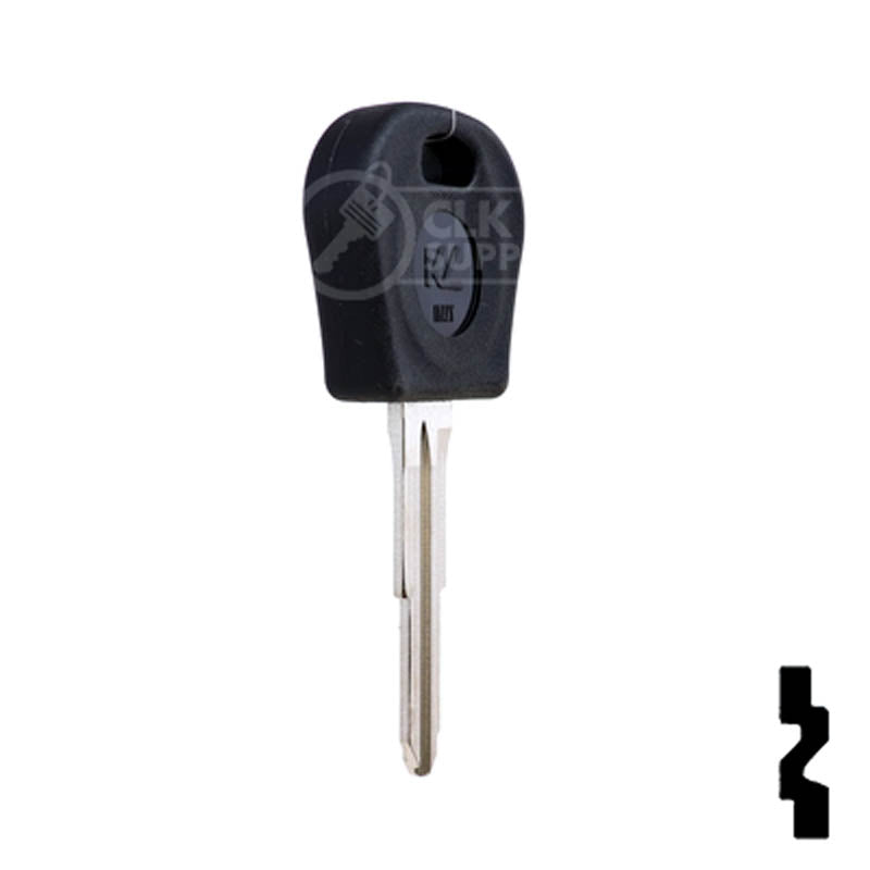 Uncut Cloneable Transponder Key Blank | Daewoo | DW05T5 Automotive Key Keyline USA