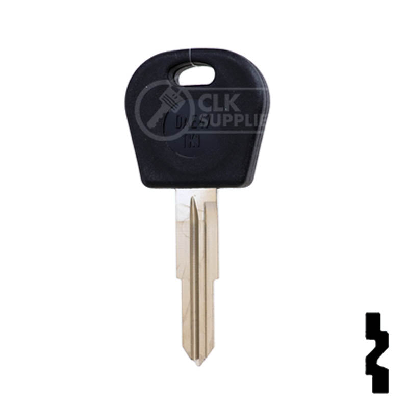 Uncut Cloneable Transponder Key Blank | Daewoo | DW05T5 Automotive Key Keyline USA