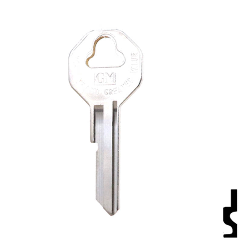 Uncut Key Blank | 32318 | GM OEM Automotive Key Strattec