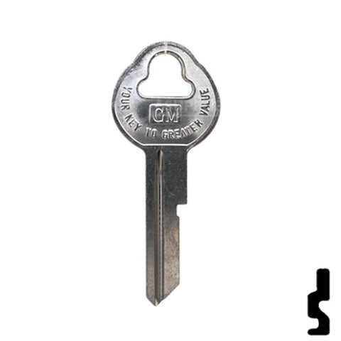 Uncut Key Blank | 32319 | GM OEM Secondary Key Automotive Key Strattec