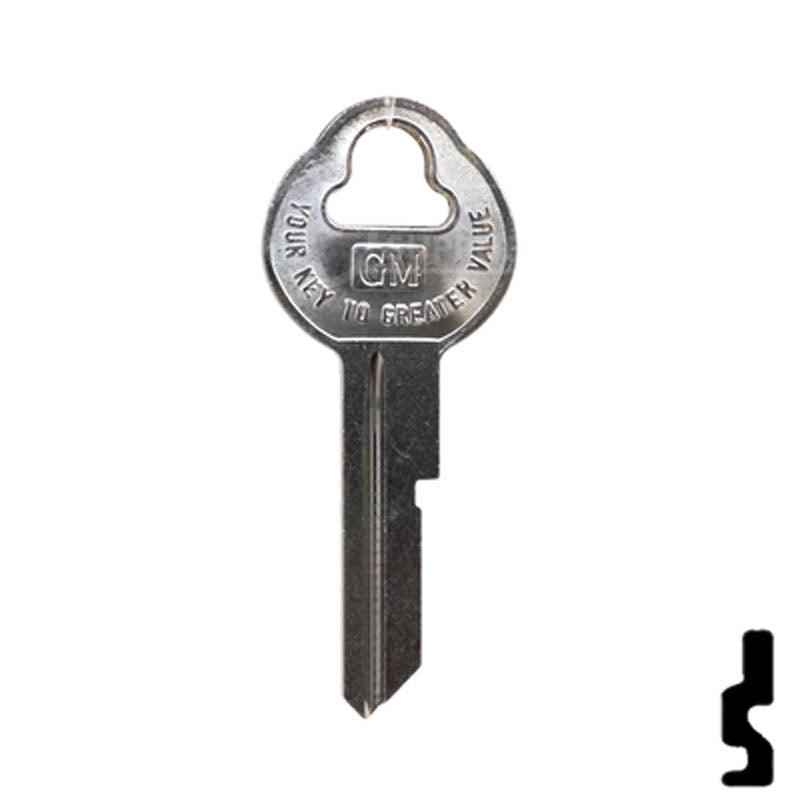 Uncut Key Blank | 32319 | GM OEM Secondary Key Automotive Key Strattec