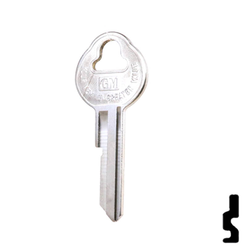 Uncut Key Blank | 32319 | GM OEM Secondary Key Automotive Key Strattec