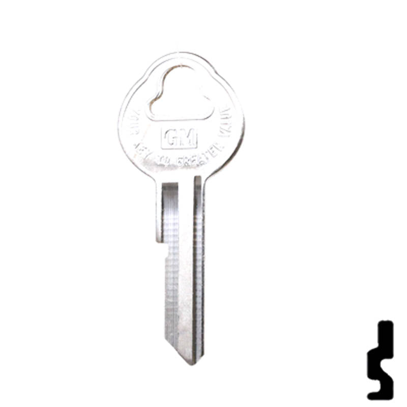 Uncut Key Blank | 32319 | GM OEM Secondary Key Automotive Key Strattec