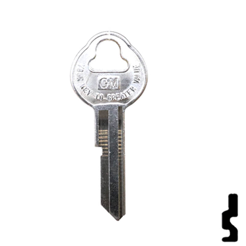 Uncut Key Blank | 32319 | GM OEM Secondary Key Automotive Key Strattec