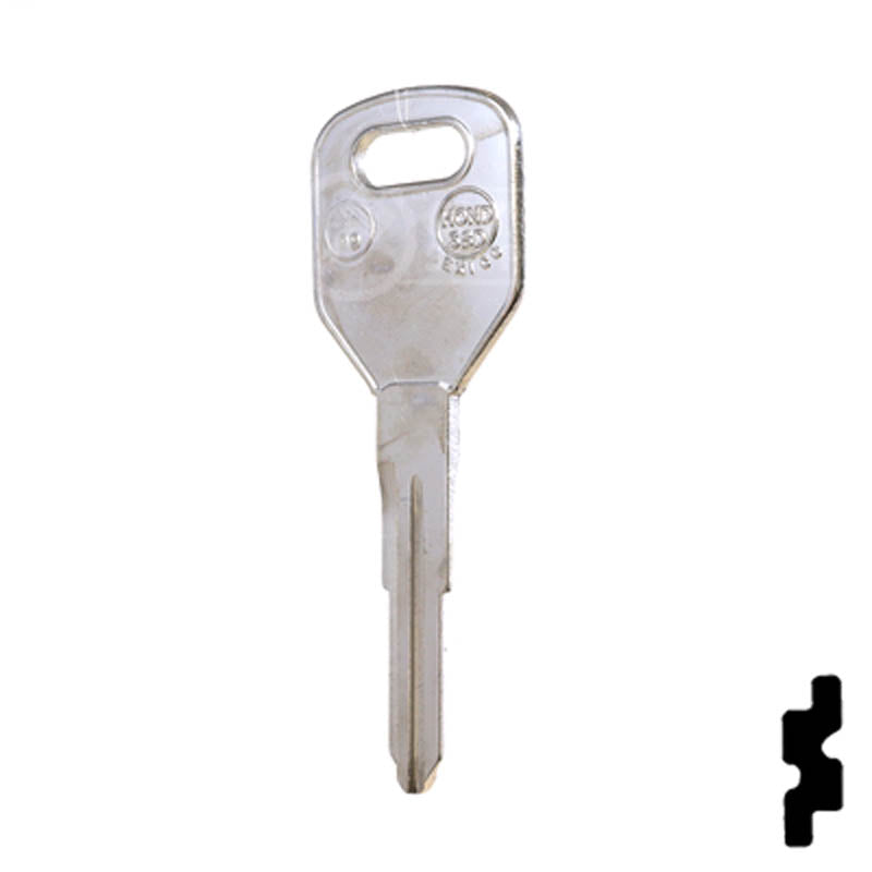 Uncut Key Blank | Acura | Honda | X204, HD99 Automotive Key JMA USA