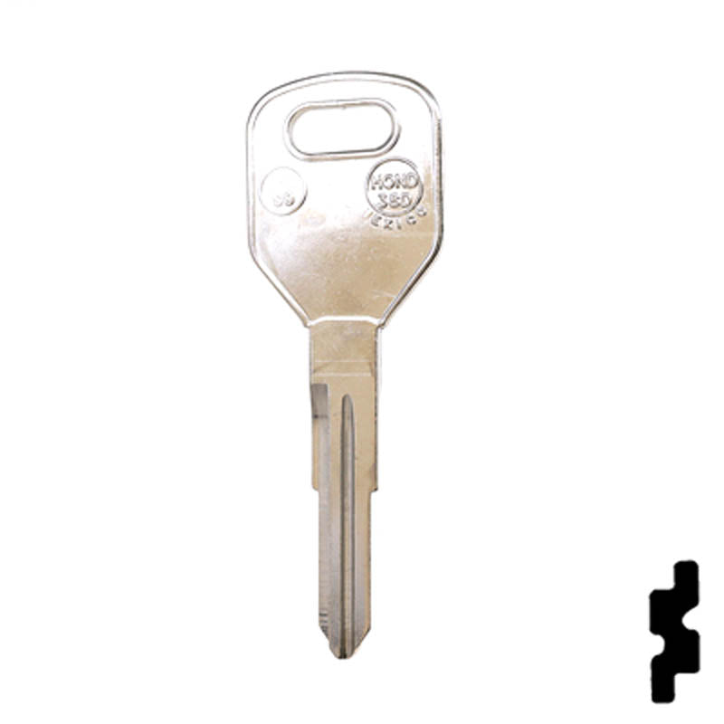 Uncut Key Blank | Acura | Honda | X204, HD99 Automotive Key JMA USA