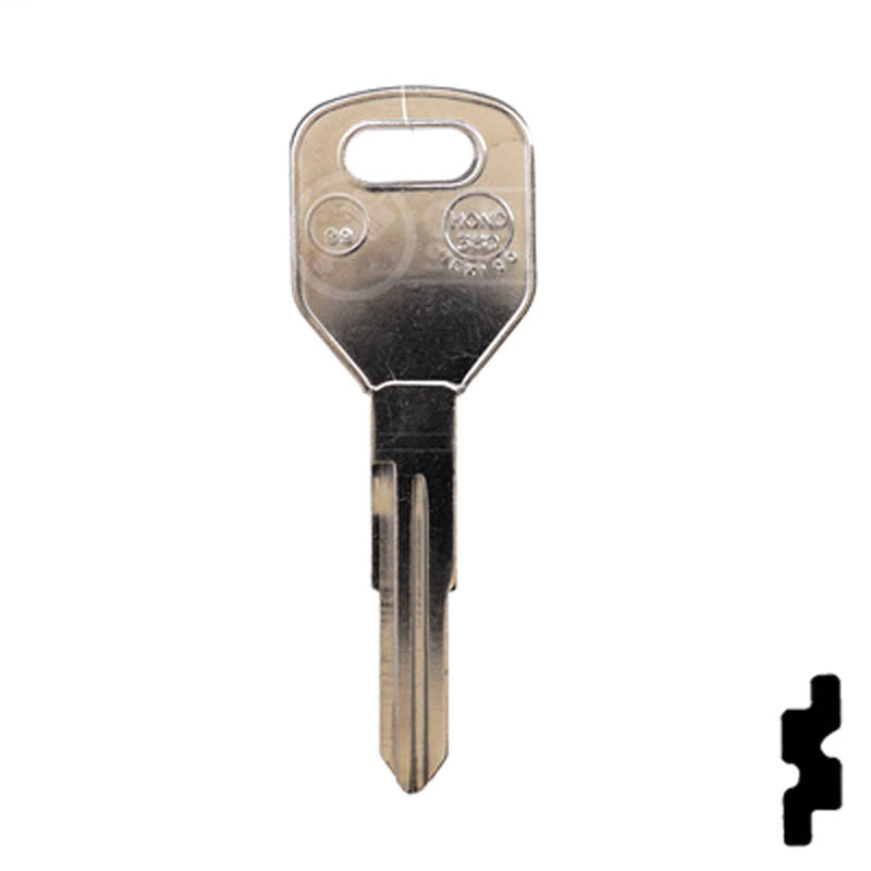 Uncut Key Blank | Acura | Honda | X204, HD99 Automotive Key JMA USA