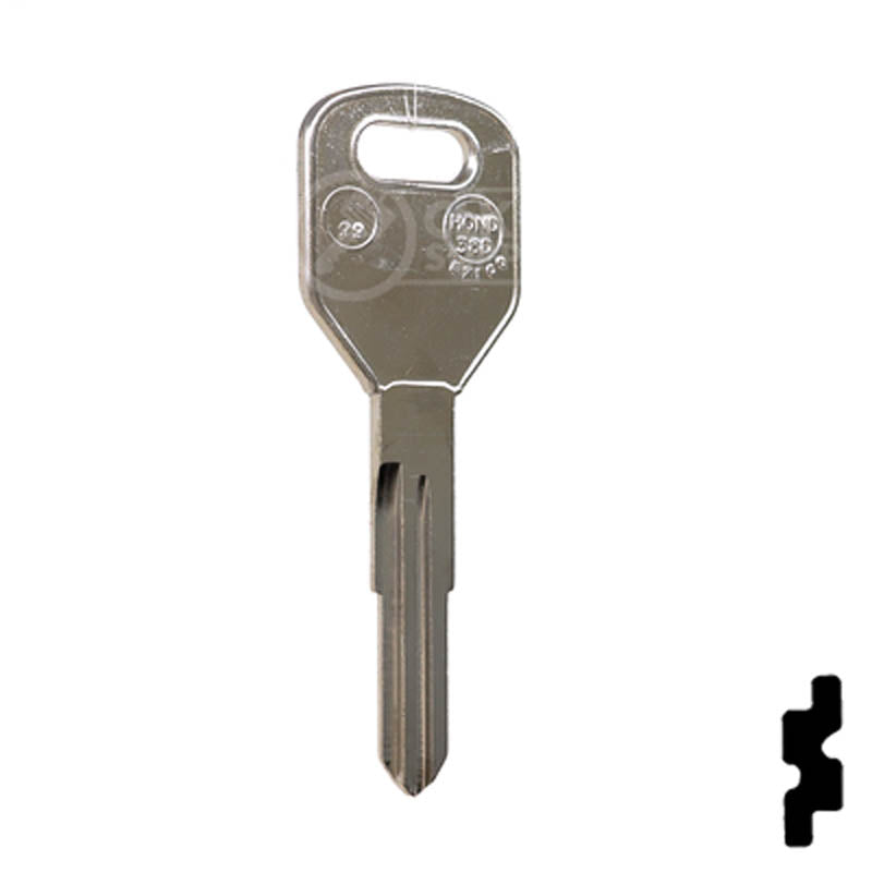 Uncut Key Blank | Acura | Honda | X204, HD99 Automotive Key JMA USA