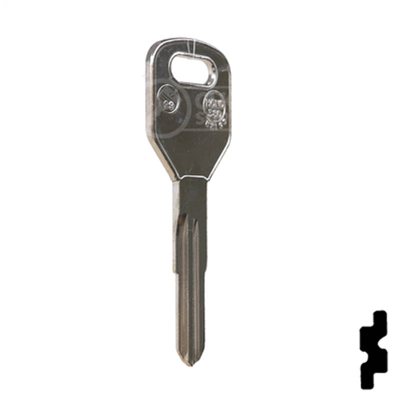 Uncut Key Blank | Acura | Honda | X204, HD99 Automotive Key JMA USA