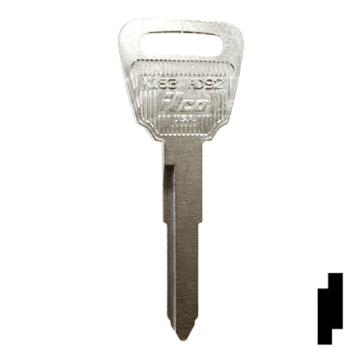 Uncut Key Blank | Acura | X183, HD92 Automotive Key Ilco