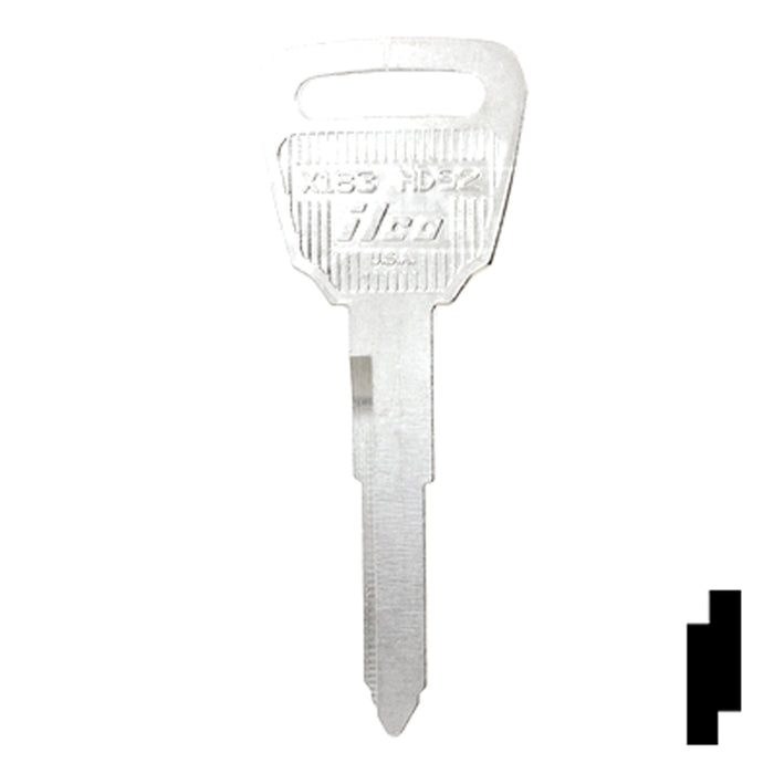 Uncut Key Blank | Acura | X183, HD92 Automotive Key Ilco