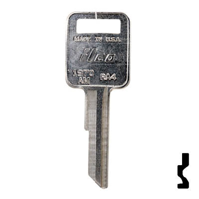 Uncut  Key Blank | American Motors, Freightliner | 1970AM, RA4 Automotive Key Ilco