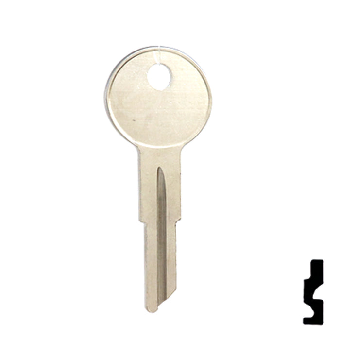 Uncut Key Blank | American Motors, Jeep, Renault | 1098NR, RA1 Automotive Key Ilco