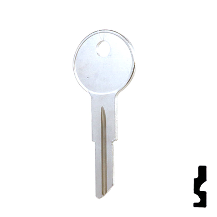 Uncut Key Blank | American Motors, Jeep, Renault | 1098NR, RA1 Automotive Key Ilco