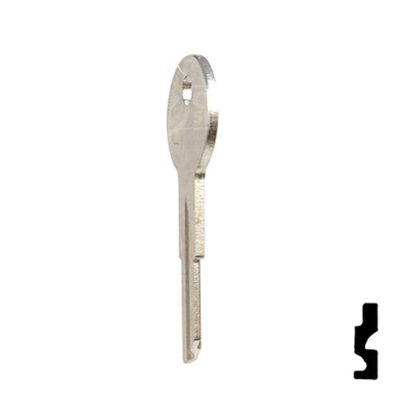 Uncut Key Blank | American Motors, Jeep, Renault | 1098NR, RA1 Automotive Key Ilco