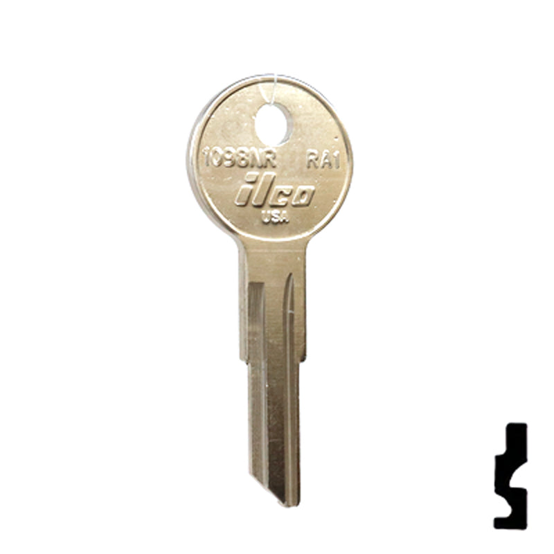 Uncut Key Blank | American Motors, Jeep, Renault | 1098NR, RA1 Automotive Key Ilco
