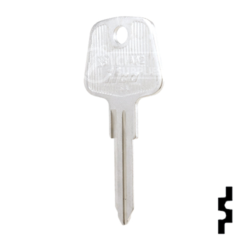 Uncut Key Blank | Audi | AA2, X51 Automotive Key Ilco