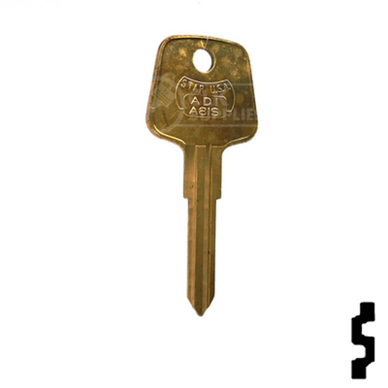 Uncut Key Blank | Audi | PA6 Automotive Key Ilco