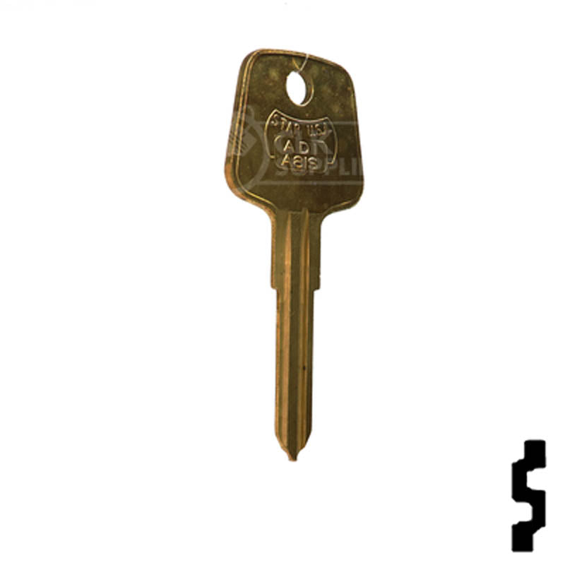 Uncut Key Blank | Audi | PA6 Automotive Key Ilco