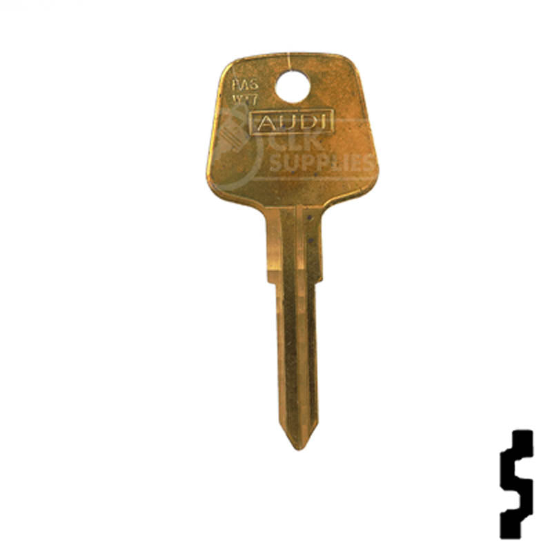 Uncut Key Blank | Audi | PA6 Automotive Key Ilco