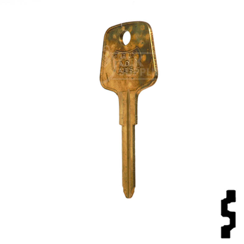 Uncut Key Blank | Audi | PA6 Automotive Key Ilco