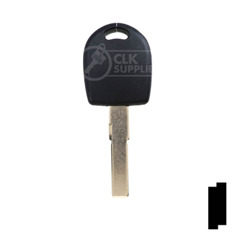 Uncut Key Blank | Audi / Volkswagen Transponder | HU66T24 Automotive Key LockVoy