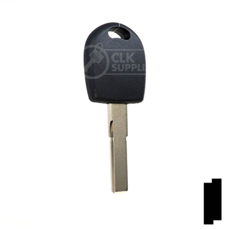 Uncut Key Blank | Audi / Volkswagen Transponder | HU66T24 Automotive Key LockVoy