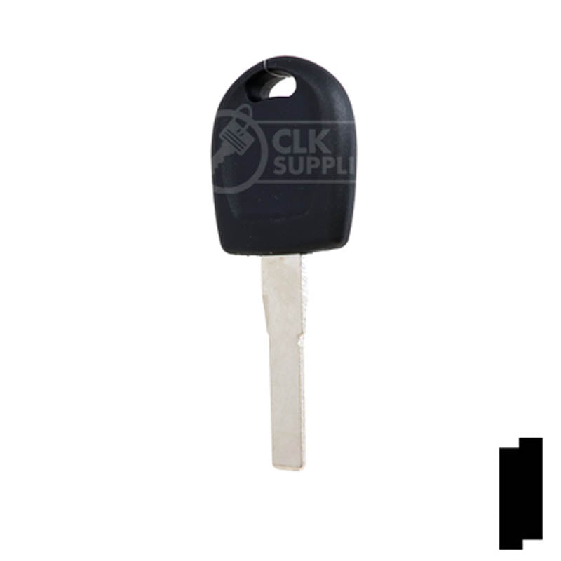 Uncut Key Blank | Audi / Volkswagen Transponder | HU66T24 Automotive Key LockVoy