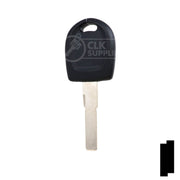 Uncut Key Blank | Audi / Volkswagen Transponder | HU66T24 Automotive Key LockVoy
