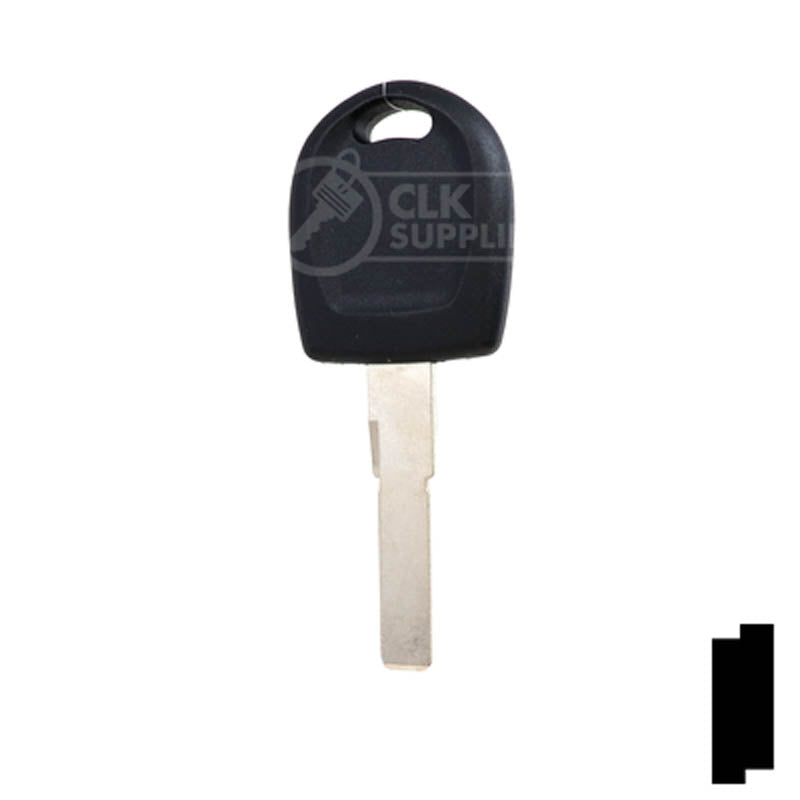 Uncut Key Blank | Audi / Volkswagen Transponder | HU66T24 Automotive Key LockVoy