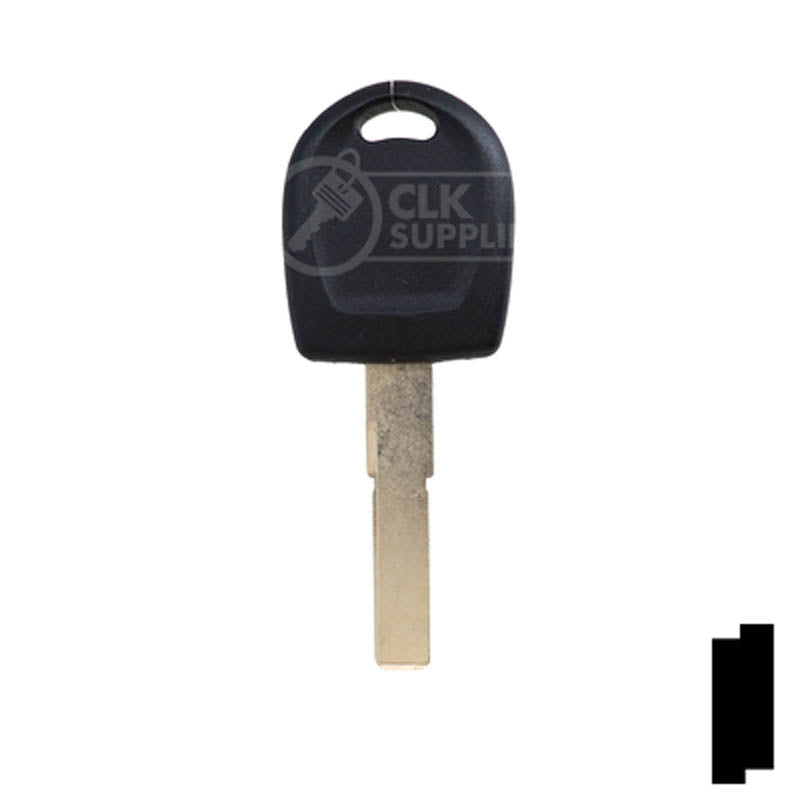 Uncut Key Blank | Audi / Volkswagen Transponder | HU66T24 Automotive Key LockVoy