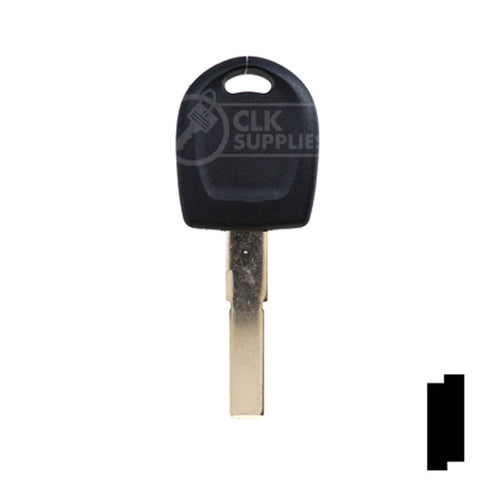 Uncut Key Blank | Audi / Volkswagen Transponder | HU66T6, HU66AT6 Automotive Key LockVoy