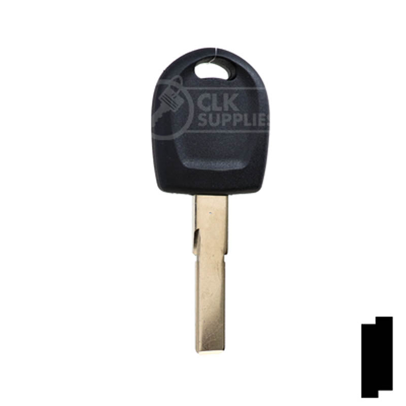 Uncut Key Blank | Audi / Volkswagen Transponder | HU66T6, HU66AT6 Automotive Key LockVoy