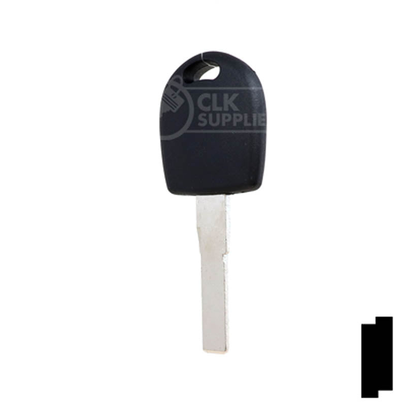 Uncut Key Blank | Audi / Volkswagen Transponder | HU66T6, HU66AT6 Automotive Key LockVoy