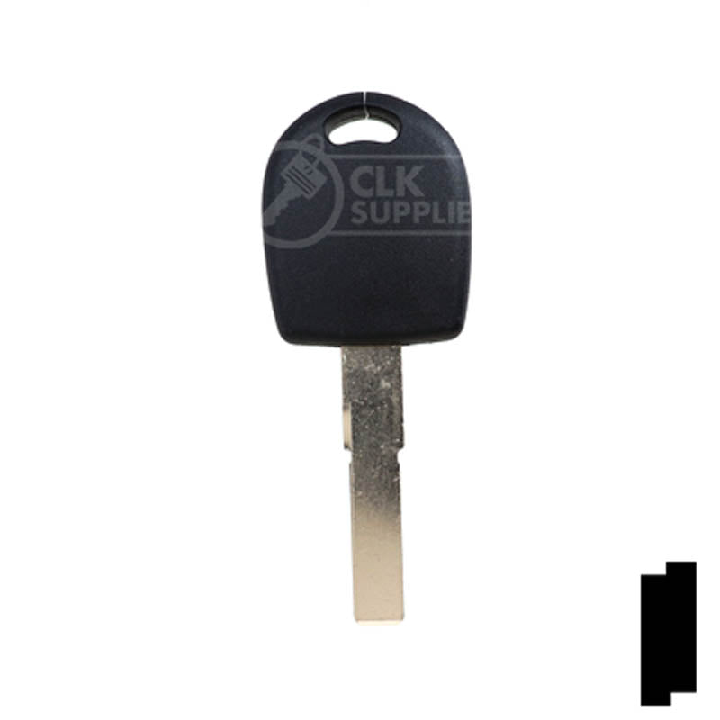 Uncut Key Blank | Audi / Volkswagen Transponder | HU66T6, HU66AT6 Automotive Key LockVoy