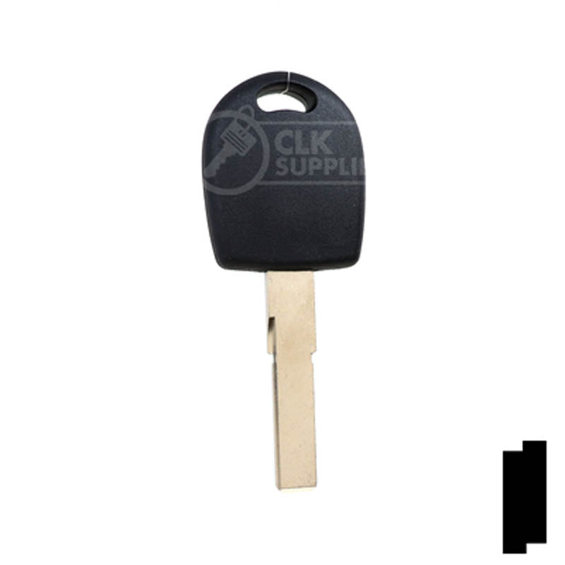 Uncut Key Blank | Audi / Volkswagen Transponder | HU66T6, HU66AT6 Automotive Key LockVoy