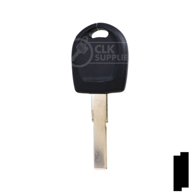 Uncut Key Blank | Audi / Volkswagen Transponder | HU66T6, HU66AT6 Automotive Key LockVoy
