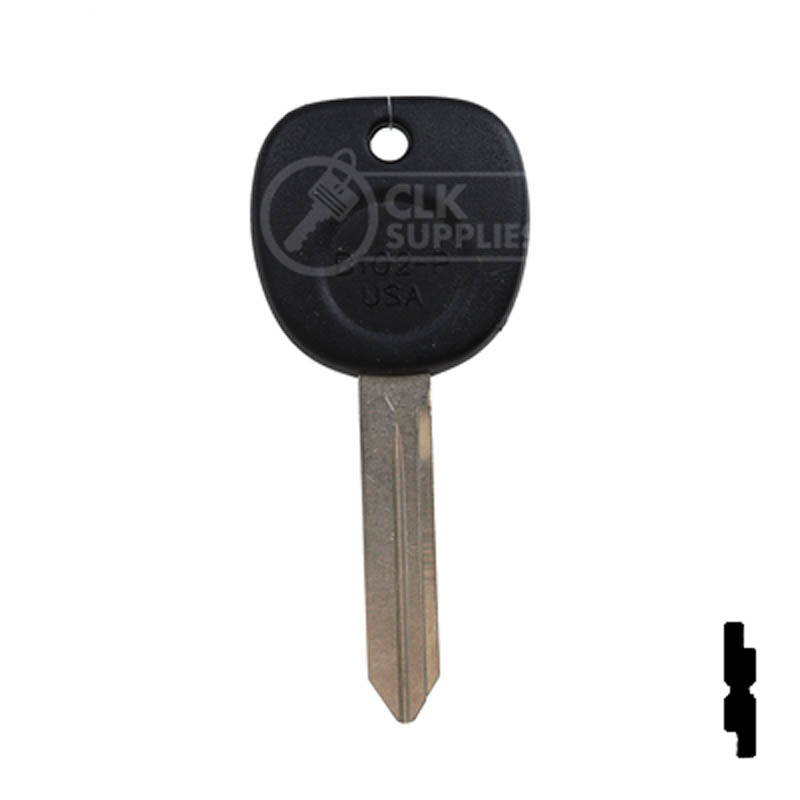 Uncut Key Blank | B102-P | GM Automotive Key JMA USA