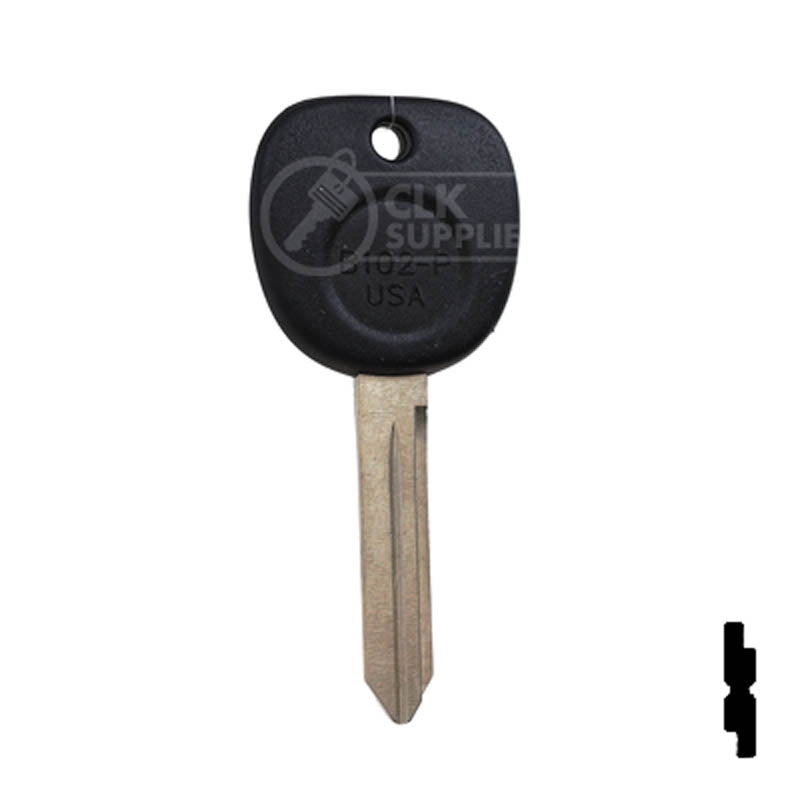 Uncut Key Blank | B102-P | GM Automotive Key JMA USA