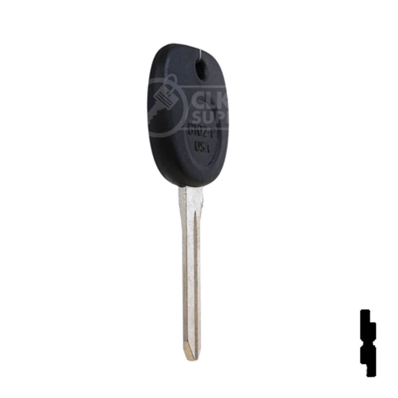 Uncut Key Blank | B102-P | GM Automotive Key JMA USA