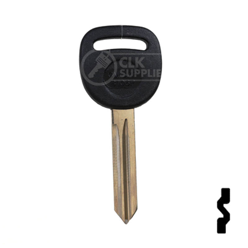 Uncut Key Blank | B106-P | GM Automotive Key JMA USA