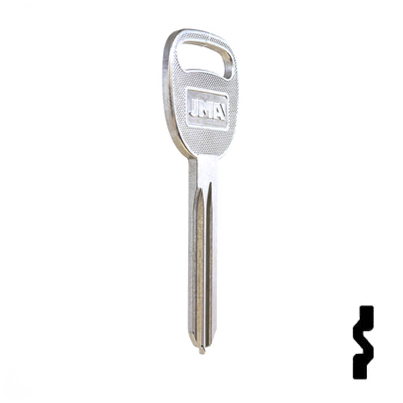 Uncut Key Blank | B106, P1115 | GM Automotive Key JMA USA