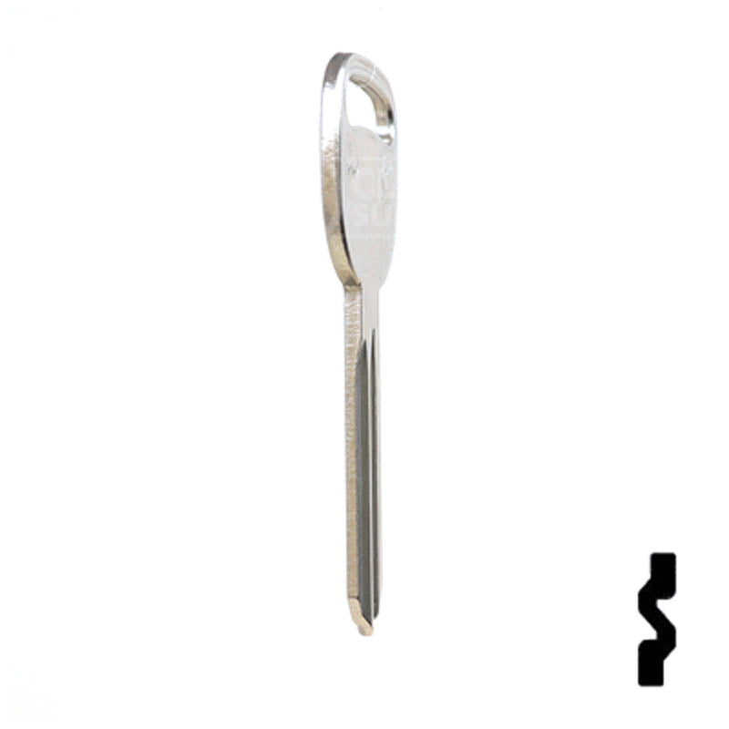 Uncut Key Blank | B106, P1115 | GM Automotive Key JMA USA