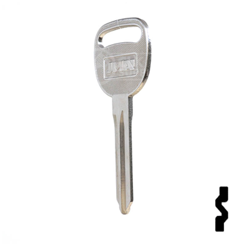 Uncut Key Blank | B106, P1115 | GM Automotive Key JMA USA