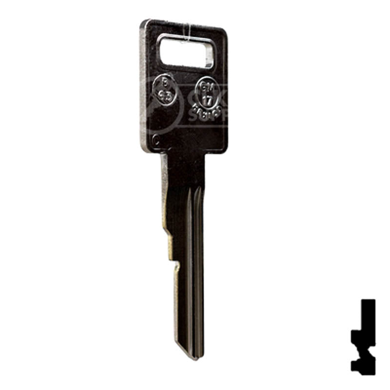 Uncut Key Blank | B63 | GM Key Automotive Key JMA USA