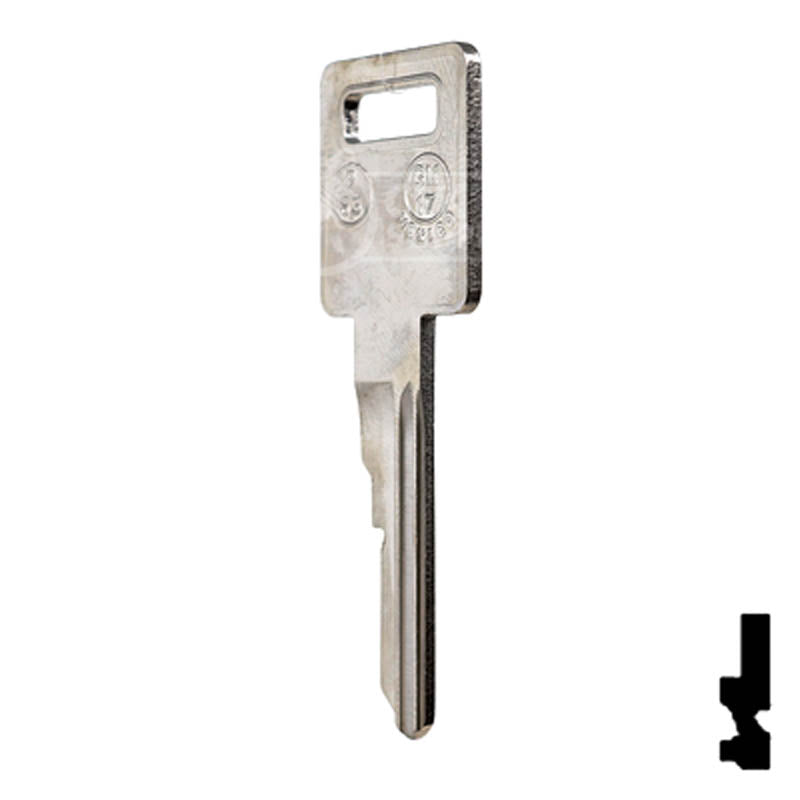 Uncut Key Blank | B63 | GM Key Automotive Key JMA USA