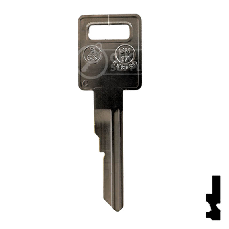 Uncut Key Blank | B63 | GM Key Automotive Key JMA USA