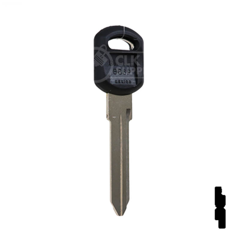 Uncut Key Blank | B86-P, P1106-P | GM Key Automotive Key JMA USA