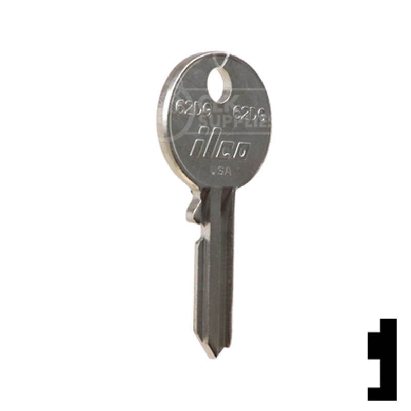 Uncut Key Blank | British Vehicles | 62DG Automotive Key Ilco