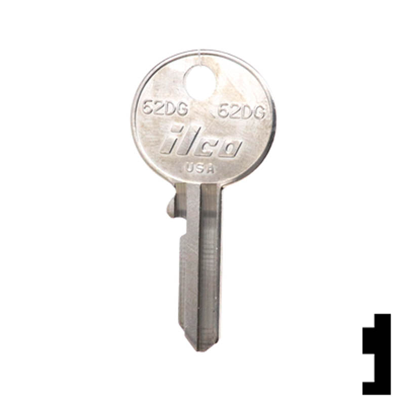 Uncut Key Blank | British Vehicles | 62DG Automotive Key Ilco
